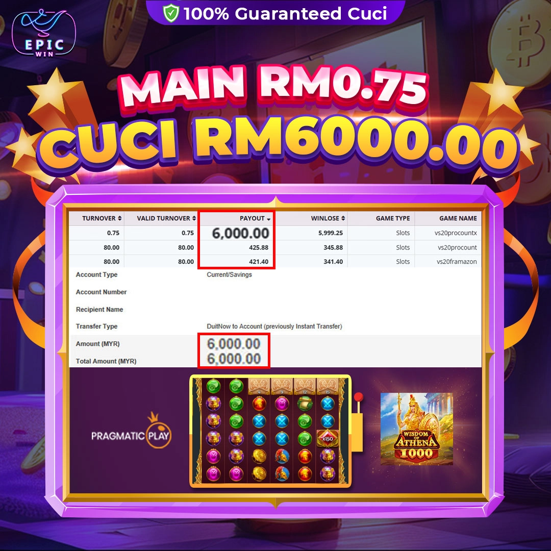 Pragmatic Play Win RM6,000