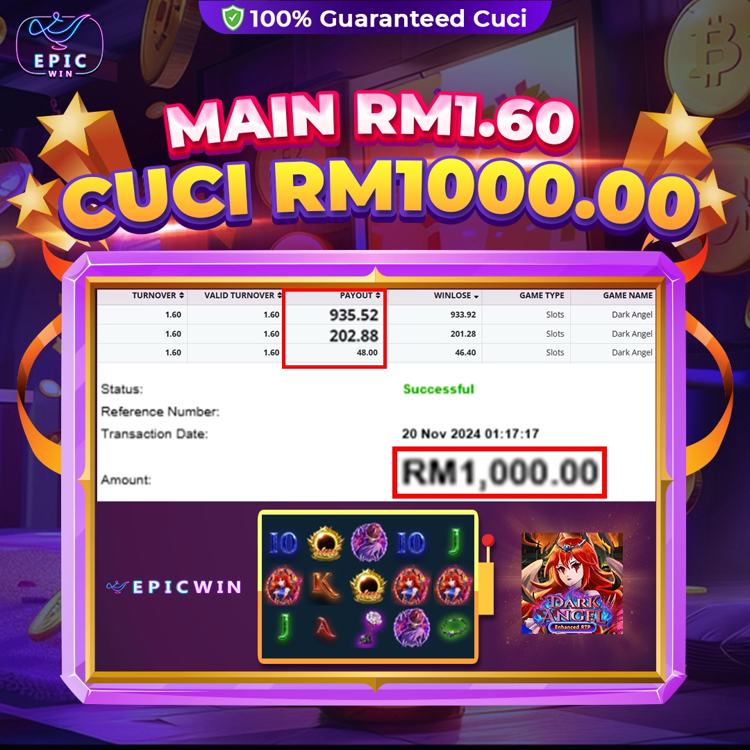 epicwin dark angel win RM1,000