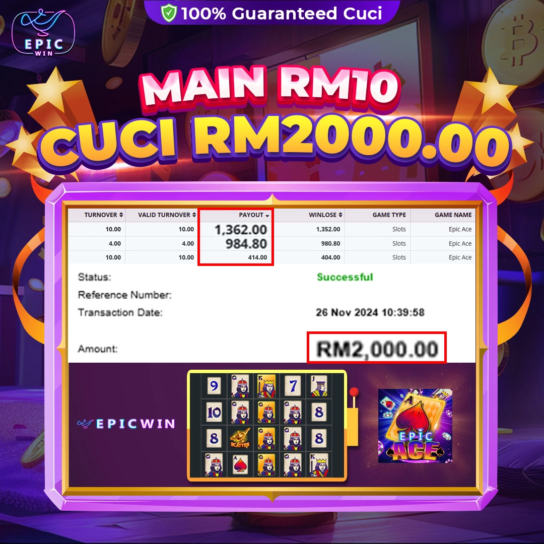 epicwin epic ace win rm2000