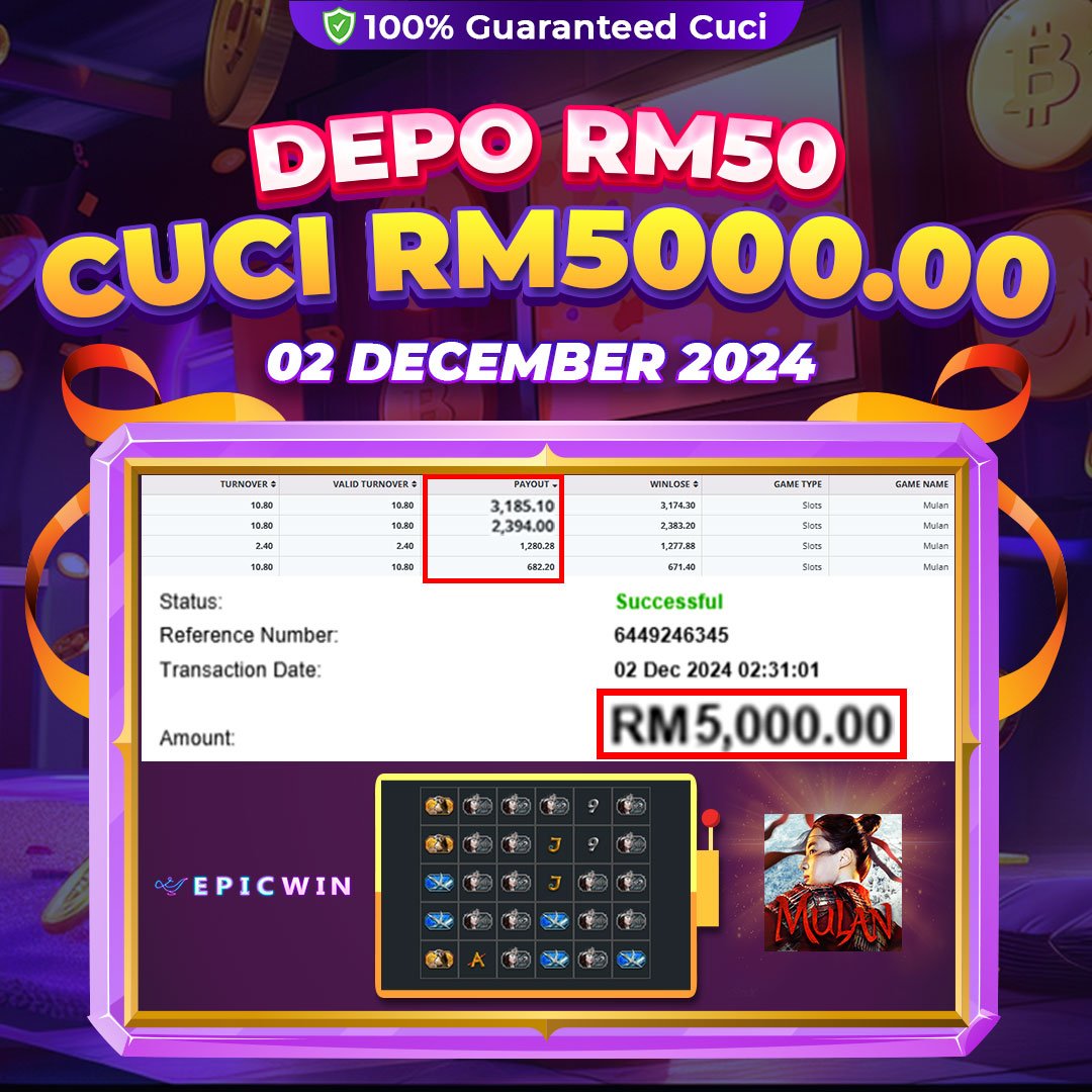 EpicWin Mulan Win RM5000